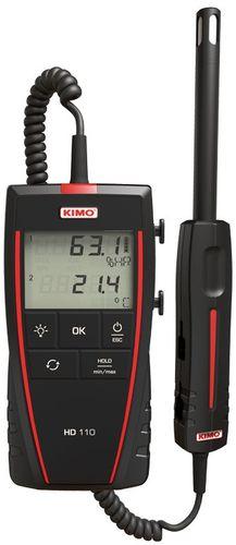 THERMO-HYGROMÈTRE, 5-95% HR, -10 À + 50°C, POINT DE ROSÉE, SONDE DÉPORTÉE