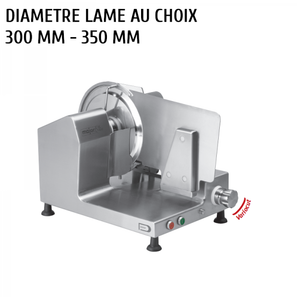 Trancheuse à jambon professionnelle Dadaux Majorslice V300 - 350 mm - inox - variocut - lame 300/350 mm_0