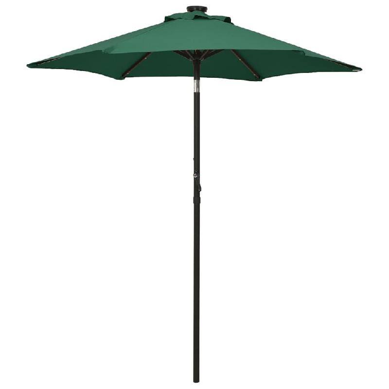VidaXL Parasol de jardin avec lumières LED vert 200x211 cm aluminium Modèle Zephyr Terrasse - 313558_0