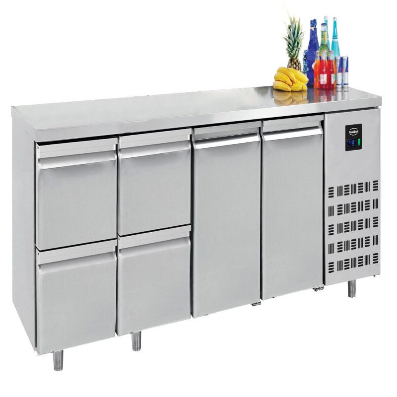 700 Table réfrigérée 2 portes 4 TIROIRS ENERGY LINE - 7489.5535 Combisteel - inox 7489.5535_0
