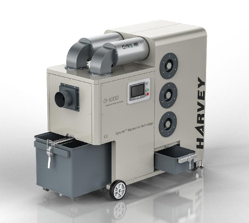Gyro air aspirateur cyclonique HEPA 2700m³/h 3kW 380V 4 machines MW-Tech G1000_0