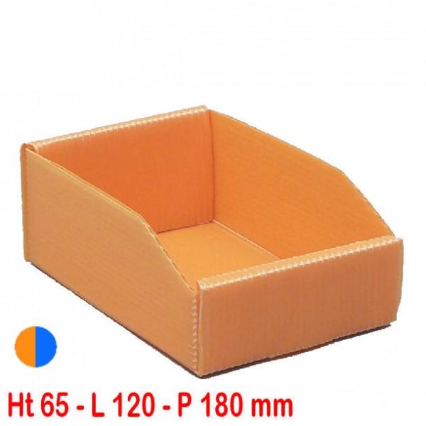 Bac à bec polypropylène Eco - Profondeur 180 mm - Capacité 1 litre - Orange ou bleu - Rolléco_0