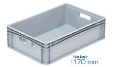Bac plein en plastique - bac159be6417001 - 35,6L - 567x367x117mm - Gris_0