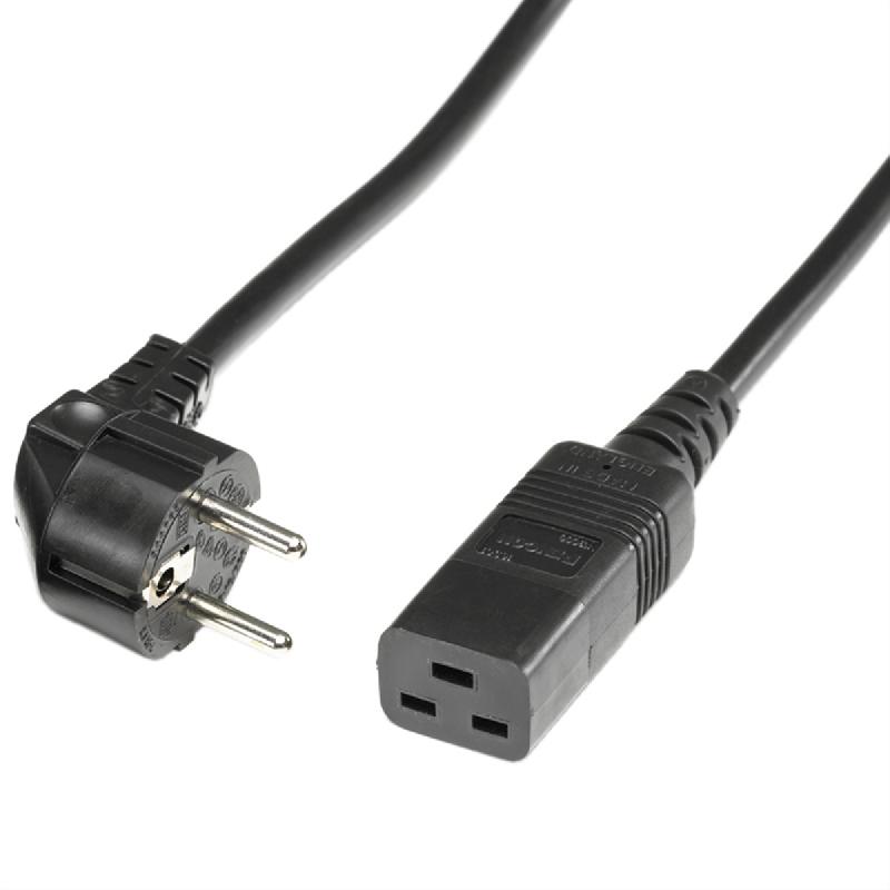 BACHMANN Câble 2P+T - IEC320-C19 16A/250V, noir, 3 m_0