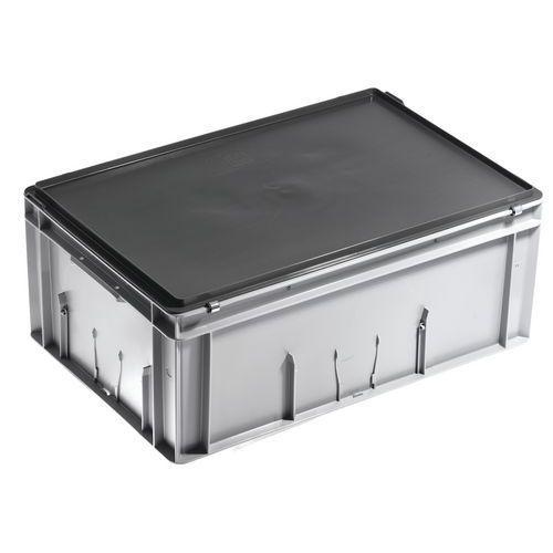 BACS À COUVERCLE RAKO GRIS - 600X400MM - 14 À 53 L