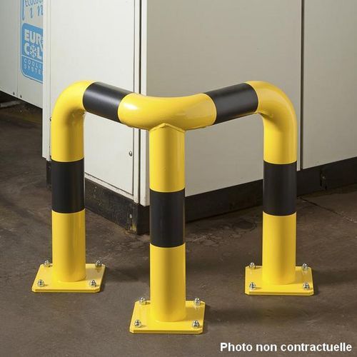 BARRIÈRE DE PROTECTION ANGLE- 64X64CM -HAUTEUR 35CM- ⌀ 60 MM - MOTTEZ