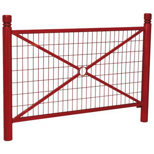 BARRIÈRE PROVINCE GRILLAGÉE 1.57 M CITY - ZINC ROUGE 3004 - PROCITY
