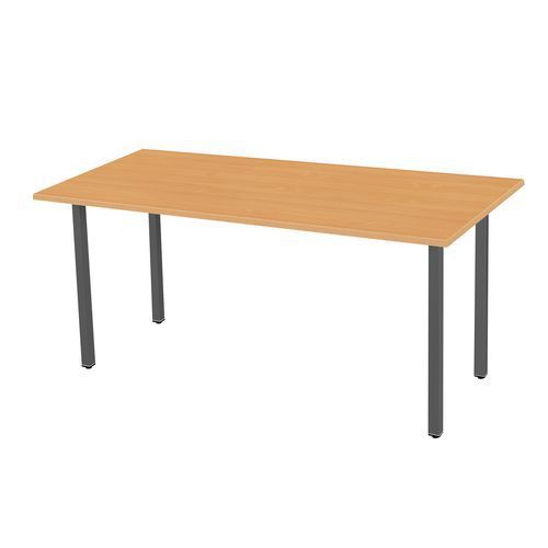 BUREAU STANDARD 200 X 80 X 75 CM DESIGN DROIT HÊTRE