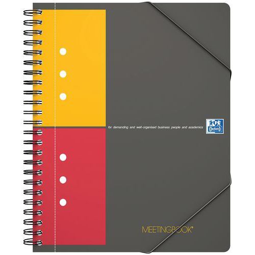 CAHIER MEETINGBOOK SPIRALE 178X225 160P 80G QUADRILLÉ 5/5 - OXFORD