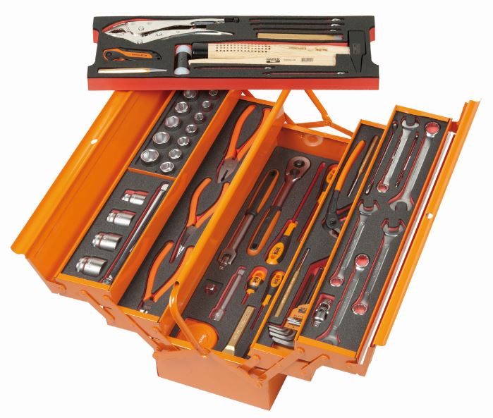 Caisse à outils métallique avec 69 outils - modules mousse - acier - 3149-ORFF1_0