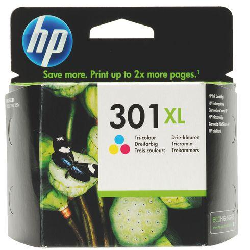 HP 301XL CARTOUCHE 3 COULEURS, CYAN, JAUNE ET MAGENTA POUR IMPRIMANTE JET D'ENCRE - CARTOUCHE AUTHENTIQUE