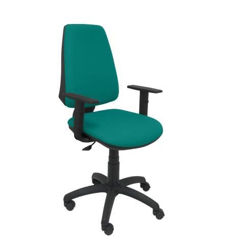 CHAISE DE BUREAU ELCHE - ACCOUDOIRS RÉGLABLES - VERT CLAIR