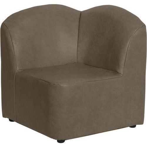 CHAUFFEUSE ANGLE 90 BOWLING DÉHOUSSABLE PVC M1 URBAN TAUPE - MANUTAN EXPERT