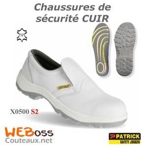 CHAUSSURE DE SÉCURITÉ X0500 CUIR BLANC