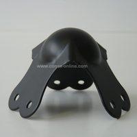 Protection d'angle - Coin boule grand modèle noir - 6 trous - Acier 1,5 mm - Réf. : CB-GM-BLK_0