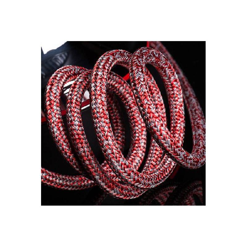 Cordage drisse grande croisière & compétition Dynasty Pro - gaine polyester Cousin Trestec - Rouge - Diamètre 14 mm_0