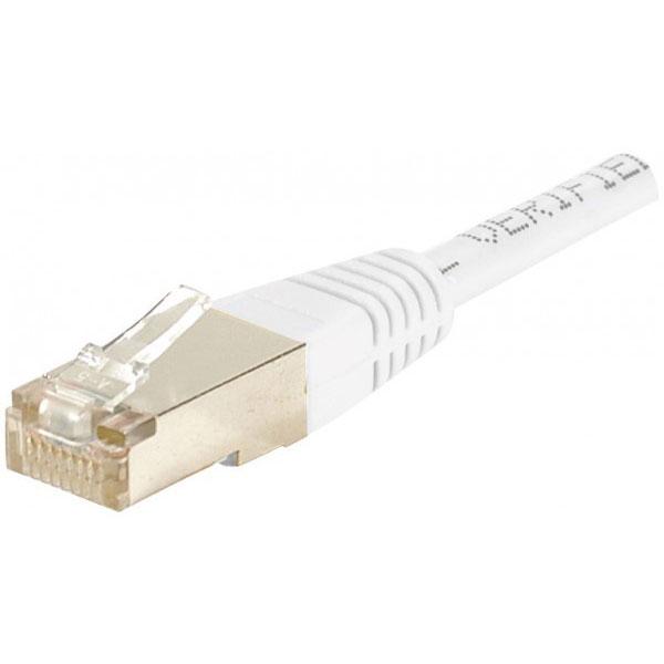 CORDON RJ45 CATEGORIE 5E F/UTP BLANC - 10 M