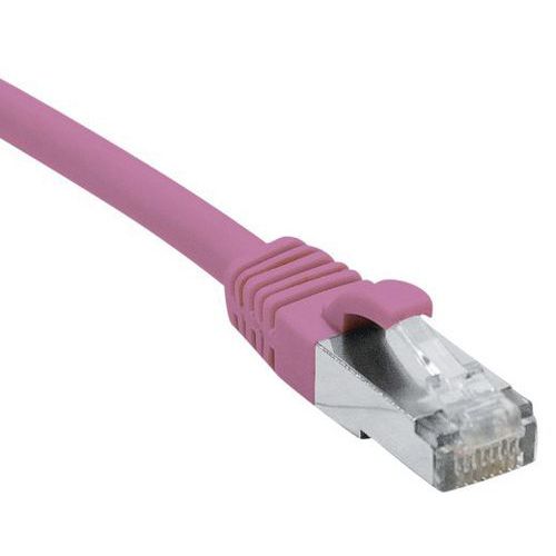 CORDON RJ45 CATÉGORIE 6A S/FTP LSOH SNAGLESS ROSE - 75 M - DEXLAN
