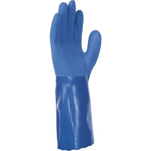GANTS DE MANUTENTION AVEC TRIPLE ENDUCTION EN PVC BLEU DE TAILLE 11 - SINGER SAFETY