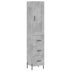 Helloshop26 - Buffet bahut commode armoire meuble de rangement organisateur cuisine salle de séjour salon haut 34,5 x 34 x 180 cm 02_0034387 - 300021_0