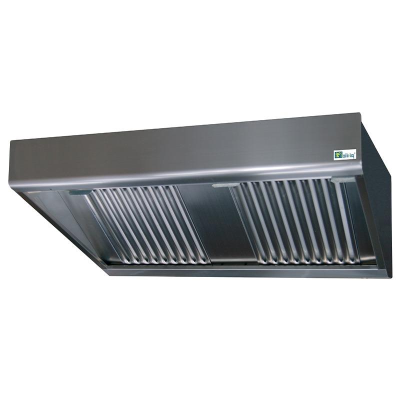 Hotte murale 1400x900x450mm sans moteur avec éclairage led 2000 m3/h - PPR14_0