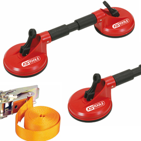 Jeu de ventouses pour pare-brise - KS TOOLS - Réf. KS 1401010 - Charge max 80 kg_0