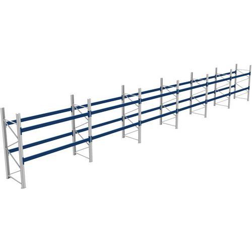 RACK 1 DÉPART + 5 SUIVANTS LXLXH 2700X17100X2500 600KG 2 NIV - BITO