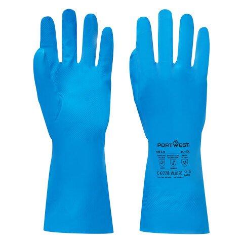 LOT DE 24 - PORTWEST A814 GANT NITRILE CONTACT ALIMENTAIRE BLEU - TAILLE XL - LA PAIRE