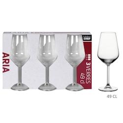 Lot de 8 Verres à Pied Aria 49cl x3 Maitre Chef - VERRAR038_8_0