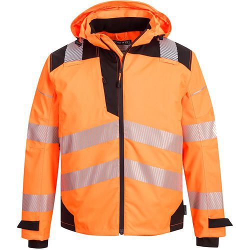 VESTE IMPER-RESPIRANTE EXTREME HI-VIS PW360 NOIR/ORANGE L - PORTWEST