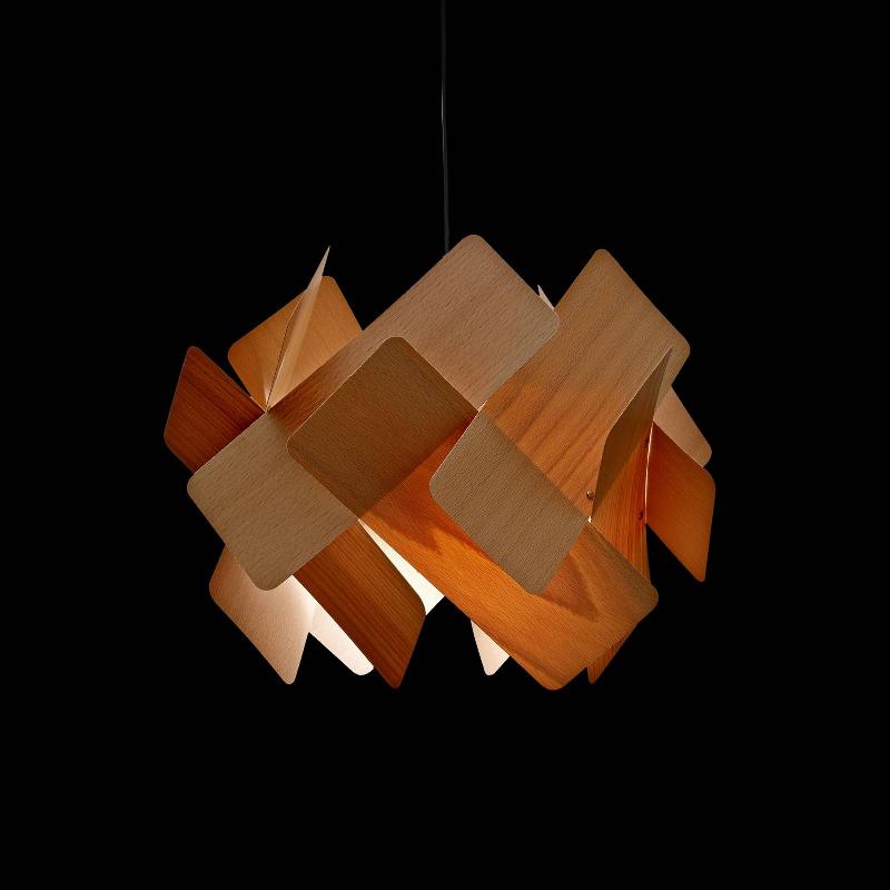 LZF LAMPS LZF ESCAPE SUSPENSION, CÂBLE NOIR Ø 52 CM HÊTRE