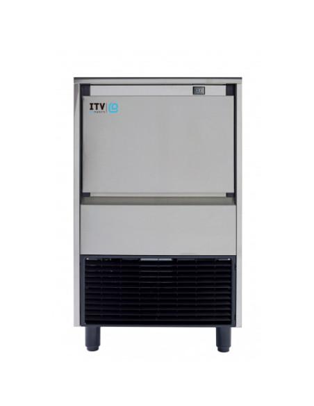 Machine à glaçons pleins 80Kg/24h - Réserve 35Kg - Inox AISI-304 - Refroidissement à air - Référence : DELTA-MAX80A_0