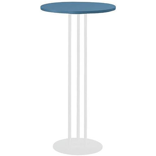 MANGE-DEBOUT ROXANE Ø 60 CM BLEU-PIÈT. 3 TUBES BLANC