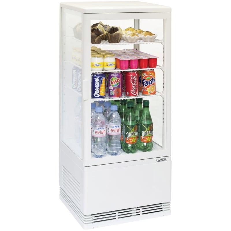 Mini vitrine réfrigérée positive 78L - Casselin - 4 faces vitrées - Froid ventilé - 3 grilles ajustables_0