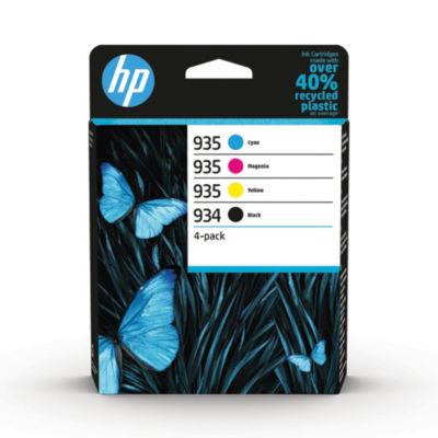 Pack 4 cartouches d'encre noir et couleurs HP 934 / 935 pour imprimantes jet d'encre_0