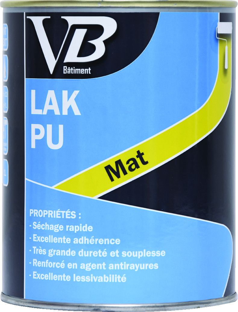 Peinture Lak PU Mat - polyuréthane-acrylique - séchage rapide - anti-rayure - 10 000 teintes disponibles_0