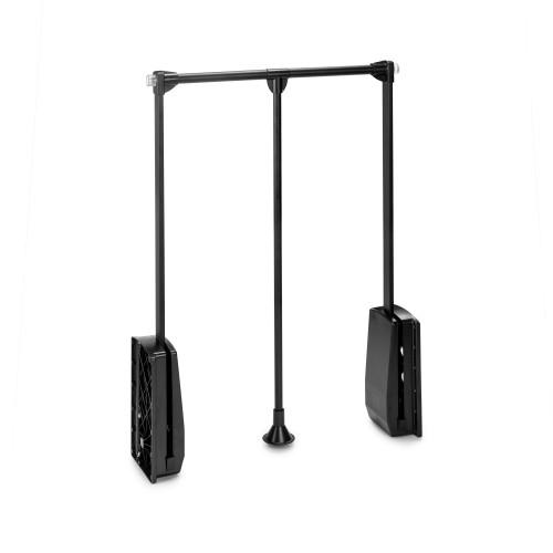 PENDERIE ESCAMOTABLE POUR ARMOIRE HANG 600-830 MM - NOIR EMUCA