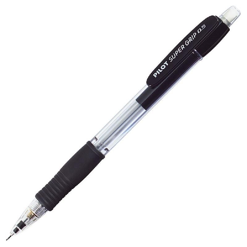 PILOT PORTE-MINE PILOT SUPER GRIP - 0,5 MM - NOIR - RECHARGEABLE (PRIX À L'UNITÉ)