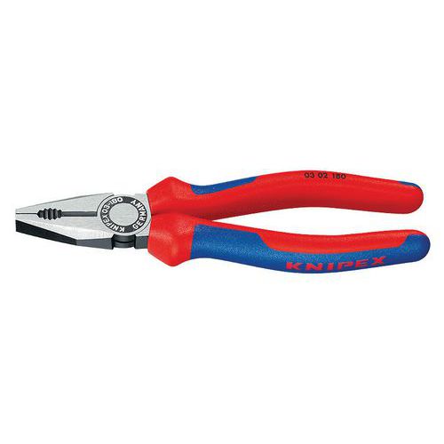 PINCE UNIVERSELLE 160MM AVEC TRANCHANT - BI-MATIÈRE - TÊTE POLIE - KNIPEX