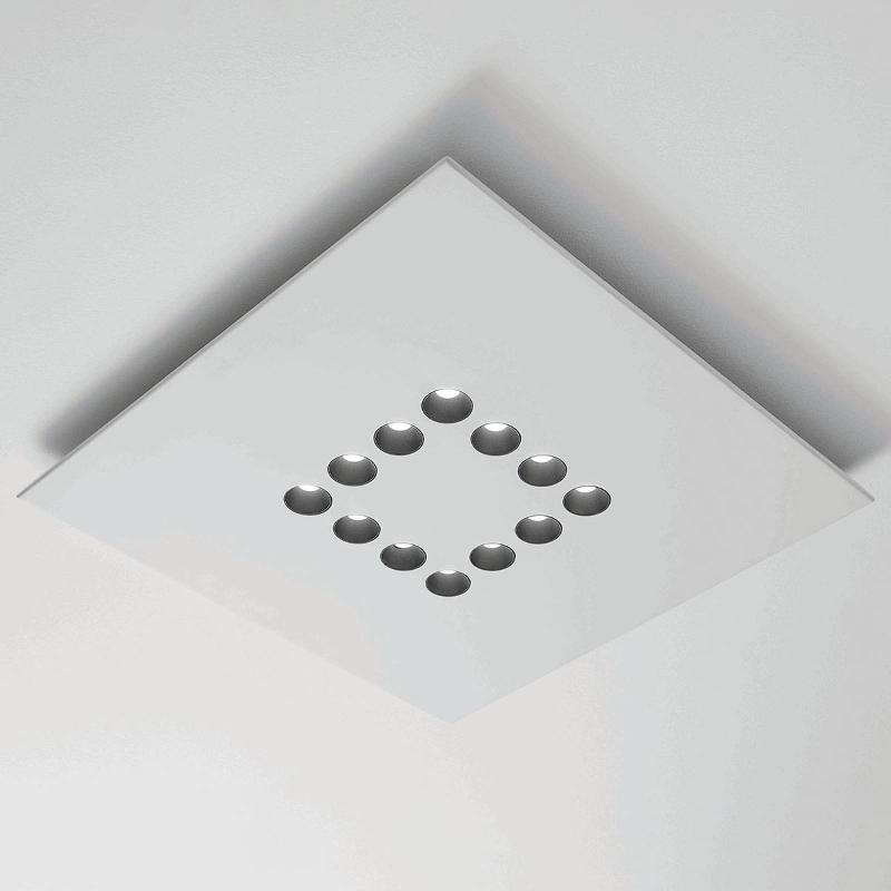 PLAFONNIER LED ICONE CONFORT EN BLANC MODERNE