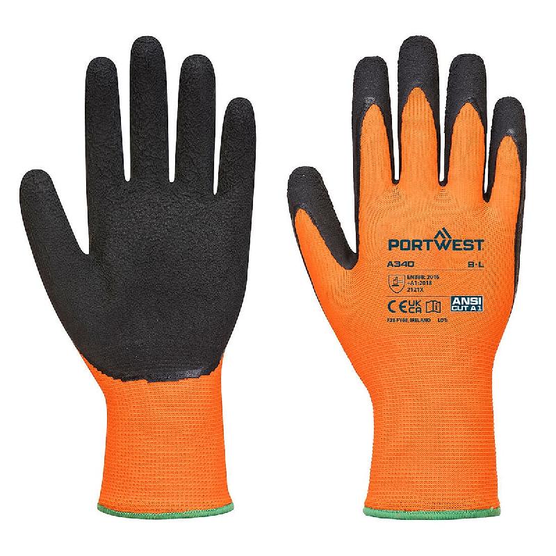 Portwest Gants Grip HiVis Latex Orange/Noir M - Taille 8 - 8 orange multi-matériau 5036108246311_0