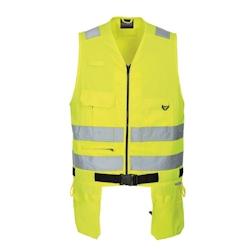 Portwest - Gilet de sécurité jaune multipoches porte outils XENON HV Jaune Taille M - M jaune 5036108216000_0