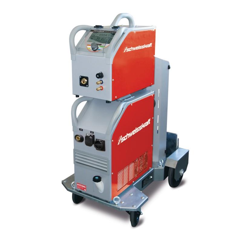 Poste à souder à arc pulsé MIG/MAG Schweisskraft 400 WS - chariot Profi et panneau de commande en haut - 1086540_0
