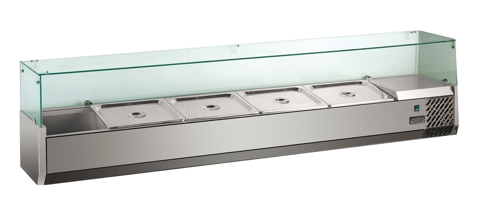 SALADETTE À POSER ECO 5 X GN 1/4 AVEC VITRE