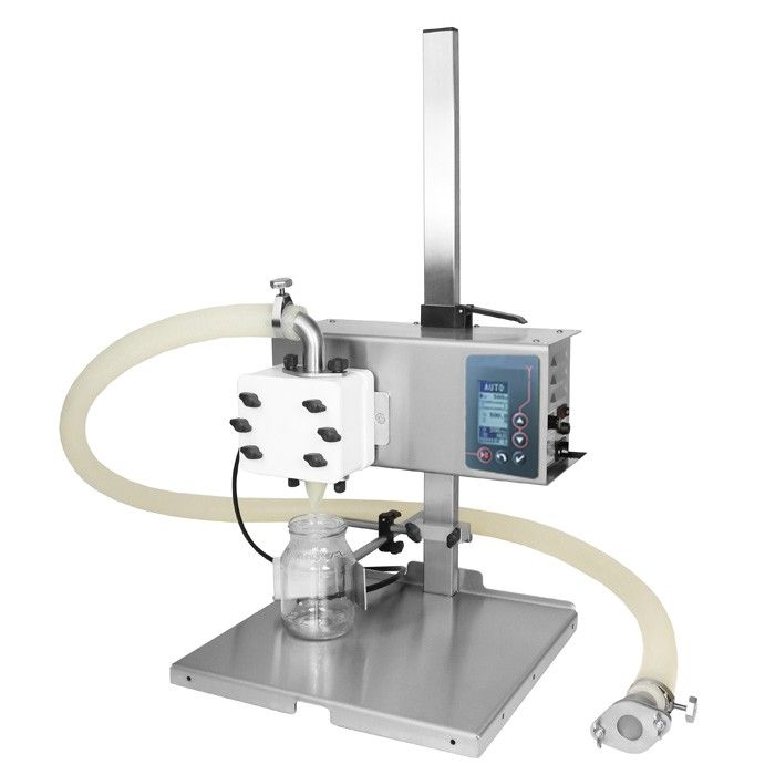 Remplisseuse semi-automatique de produits fluides et grumeleux FGY08 - contenants de 50 à 500 gr - débit jusqu'à 4,5 l/min_0