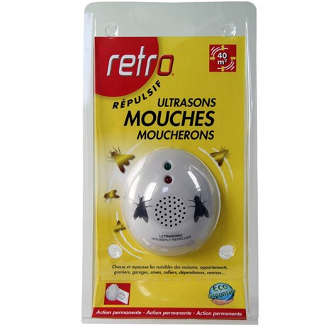 RÉPULSIF ULTRASONS MOUCHES ET MOUCHERONS