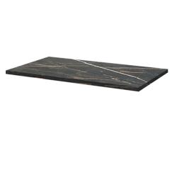 Restootab - Plateau 160x80 decor marbre samas - noir Bois manufacturé 3760371515912_0