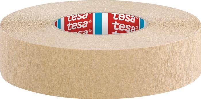 Ruban crêpé tesakrepp® 4319 fortement crêpé marron clair longueur 50 m largeur 38 mm rouleau TESA_0