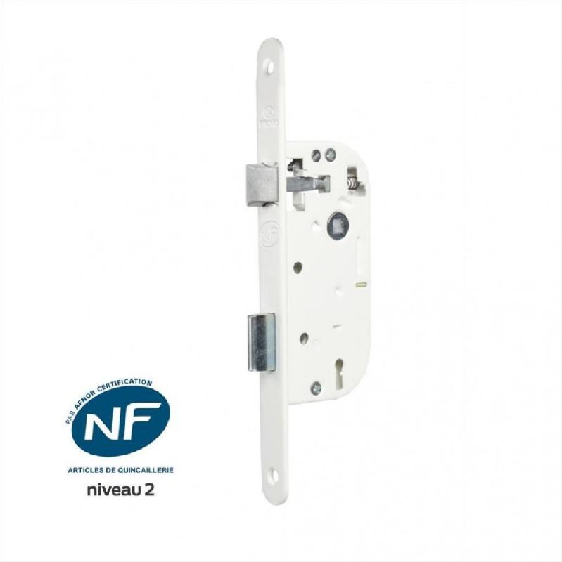 Serrure encastrée BRICARD certifiée NF - à clé - axe 40 mm - norme NF EN 12209:2004 - usage intensif et résistance à la corrosion_0