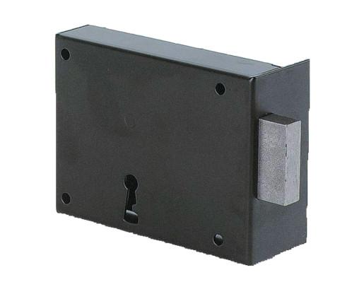 SERRURE PÊNE DORMANT NOIR 140MM DROITE - JPM - 104000-01-1Y